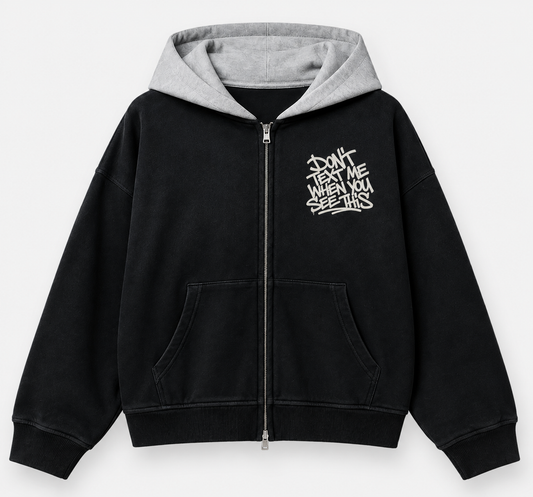 DON'T TEXT ME — BOO HOO TEE HOODIE